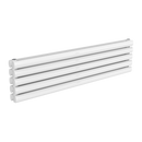 Reina Nevah Double Horizontal Designer Radiator - 295mm x 1200mm - White