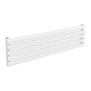 Reina Nevah Single Horizontal Designer Radiator - 295mm x 1200mm - White
