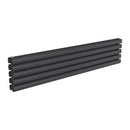 Reina Nevah Double Horizontal Designer Radiator - 295x1400mm - Anthracite RND-NVH214DA