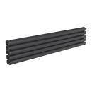 Reina Nevah Double Horizontal Designer Radiator - 295mm x 1400mm - Anthracite