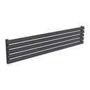 Reina Nevah Single Horizontal Designer Radiator - 295x1400mm - Anthracite RND-NVH214SA