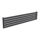 Reina Nevah Single Horizontal Designer Radiator - 295mm x 1400mm - Anthracite