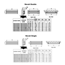 Reina Nevah Single Horizontal Designer Radiator - 295mm x 1400mm - White