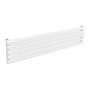Reina Nevah Single Horizontal Designer Radiator - 295mm x 1400mm - White