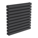 Reina Nevah Double Horizontal Designer Radiator - 590mm x 600mm - Anthracite