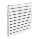 Reina Nevah Double Horizontal Designer Radiator - 590x600mm - White RND-NVH506DW