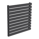 Reina Nevah Single Horizontal Designer Radiator - 590x600mm - Anthracite RND-NVH506SA