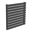 Reina Nevah Single Horizontal Designer Radiator - 590mm x 600mm - Anthracite