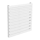 Reina Nevah Single Horizontal Designer Radiator - 590x600mm - White RND-NVH506SW