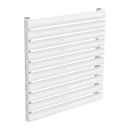 Reina Nevah Single Horizontal Designer Radiator - 590mm x 600mm - White
