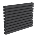 Reina Nevah Double Horizontal Designer Radiator - 590mm x 800mm - Anthracite
