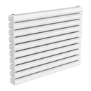 Reina Nevah Double Horizontal Designer Radiator - 590x800mm - White RND-NVH508DW