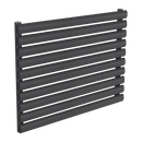 Reina Nevah Single Horizontal Designer Radiator - 590mm x 800mm - Anthracite