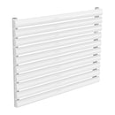 Reina Nevah Single Horizontal Designer Radiator - 590x800mm - White RND-NVH508SW