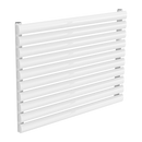 Reina Nevah Single Horizontal Designer Radiator - 590mm x 800mm - White