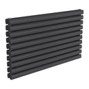 Reina Nevah Double Horizontal Designer Radiator - 590x1000mm - Anthracite RND-NVH510DA