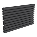 Reina Nevah Double Horizontal Designer Radiator - 590mm x 1000mm - Anthracite