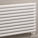Reina Nevah Double Horizontal Designer Radiator - 590mm x 1000mm - White