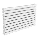 Reina Nevah Double Horizontal Designer Radiator - 590x1000mm - White RND-NVH510DW
