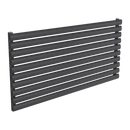 Reina Nevah Single Horizontal Designer Radiator - 590mm x 1200mm - Anthracite