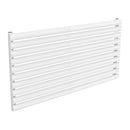 Reina Nevah Single Horizontal Designer Radiator - 590x1200mm - White RND-NVH512SW