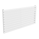 Reina Nevah Single Horizontal Designer Radiator - 590mm x 1200mm - White