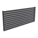Reina Nevah Single Horizontal Designer Radiator - 590x1400mm - Anthracite RND-NVH514SA