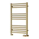 Reina Ottone Heated Towel Rail - 800mm x 600mm - Brushed Brass