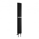 Reina Picoli Flat Panel Vertical Designer Radiator - 1500x280mm - Black RND-PCL150K