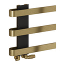 Reina Panaro Designer Heated Towel Rail - 500x500mm - Brushed Brass RND-PNO0505B