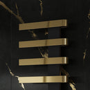 Reina Panaro Designer Heated Towel Rail - 800x500mm - Brushed Brass RND-PNO0805B