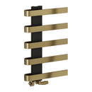 Reina Panaro Designer Heated Towel Rail - 800x500mm - Brushed Brass RND-PNO0805B