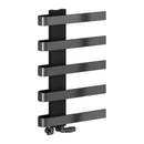 Reina Panaro Designer Heated Towel Rail - 800x500mm - Brushed Gun Metal RND-PNO0805G