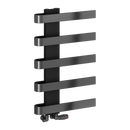 Reina Panaro Designer Heated Towel Rail - 800mm x 500mm - Brushed Gun Metal