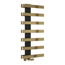 Reina Panaro Designer Heated Towel Rail - 1100x500mm - Brushed Brass RND-PNO1105B