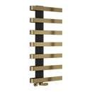 Reina Panaro Designer Heated Towel Rail - 1100mm x 500mm - Brushed Brass