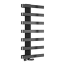 Reina Panaro Designer Heated Towel Rail - 1100x500mm - Brushed Gun Metal RND-PNO1105G