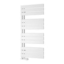 Reina Pettino Flat Panel Heated Towel Rail - 1124x550mm - White RND-PTN112W