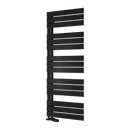 Reina Pettino Flat Panel Heated Towel Rail - 1424mm x 550mm - Black