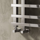 Reina Pietra Designer Heated Towel Rail - 720mm x 530mm - Chrome