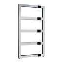 Reina Rezzo Vertical Designer Heated Towel Rail - 740mm x 450mm Wide - Chrome
