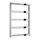 Reina Rezzo Vertical Designer Heated Towel Rail - 740x550mm - Chrome RND-REZ074055