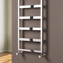 Reina Rezzo Vertical Designer Heated Towel Rail - 1100mm x 450mm Wide - Chrome