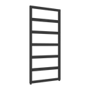 Reina Rezzo Vertical Designer Heated Towel Rail - 1100mm x 550mm Wide - Black