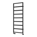 Reina Rezzo Vertical Designer Heated Towel Rail - 1460mm x 450mm Wide - Black