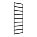 Reina Rezzo Vertical Designer Heated Towel Rail - 1460mm x 550mm Wide - Black