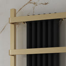 Reina Regina Designer Heated Towel Rail - 800mm x 550mm - Gold/Black