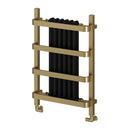Reina Regina Designer Heated Towel Rail - 800x550mm - Gold/Black RND-RGN5080