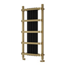 Reina Regina Designer Heated Towel Rail - 1200x550mm - Gold/Black RND-RGN5120