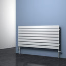 Reina Rione Single Horizontal Designer Radiator - 550mm x 1200mm - White
